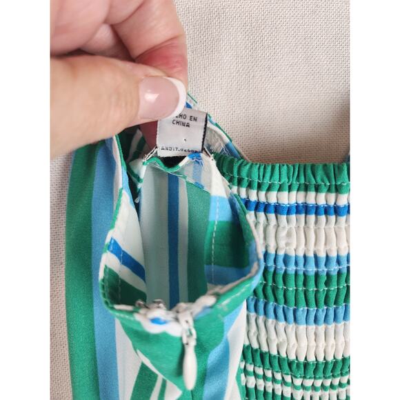 A New Day Womens M Cute Striped Jumpsuit beachy coastal summer spring party - Picture 15 of 15